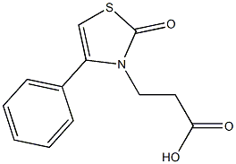 3-(2-oxo-4-phenyl-1,3-thiazol-3(2H)-yl)propanoic acid 구조식 이미지