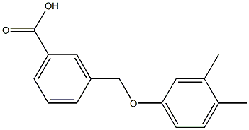 3-(3,4-dimethylphenoxymethyl)benzoic acid Structure