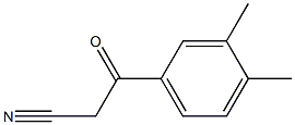 3-(3,4-dimethylphenyl)-3-oxopropanenitrile 구조식 이미지