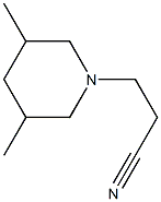 3-(3,5-dimethylpiperidin-1-yl)propanenitrile Structure