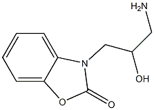 3-(3-amino-2-hydroxypropyl)-2,3-dihydro-1,3-benzoxazol-2-one 구조식 이미지