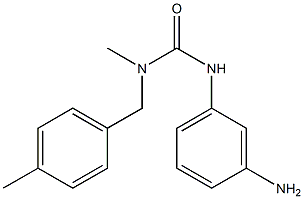 3-(3-aminophenyl)-1-methyl-1-[(4-methylphenyl)methyl]urea Structure