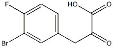 3-(3-bromo-4-fluorophenyl)-2-oxopropanoic acid Structure