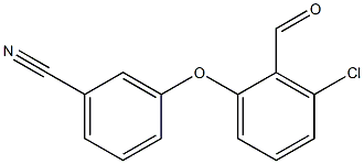 3-(3-chloro-2-formylphenoxy)benzonitrile Structure