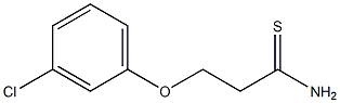 3-(3-chlorophenoxy)propanethioamide 구조식 이미지