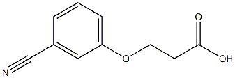 3-(3-cyanophenoxy)propanoic acid 구조식 이미지