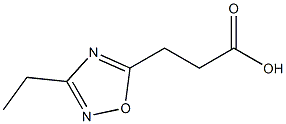 3-(3-ethyl-1,2,4-oxadiazol-5-yl)propanoic acid 구조식 이미지