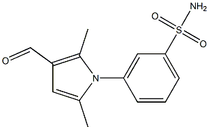 3-(3-formyl-2,5-dimethyl-1H-pyrrol-1-yl)benzenesulfonamide Structure