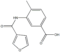 3-(3-furoylamino)-4-methylbenzoic acid Structure