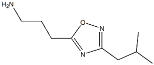 3-(3-isobutyl-1,2,4-oxadiazol-5-yl)propan-1-amine 구조식 이미지