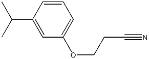 3-(3-isopropylphenoxy)propanenitrile Structure