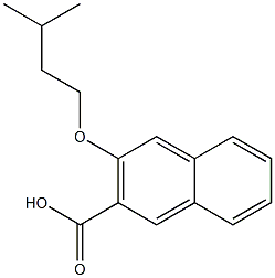 3-(3-methylbutoxy)naphthalene-2-carboxylic acid Structure