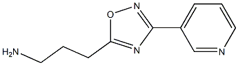 3-(3-pyridin-3-yl-1,2,4-oxadiazol-5-yl)propan-1-amine 구조식 이미지