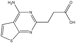 3-(4-aminothieno[2,3-d]pyrimidin-2-yl)propanoic acid Structure