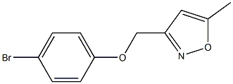 3-(4-bromophenoxymethyl)-5-methyl-1,2-oxazole Structure