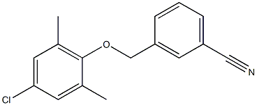 3-(4-chloro-2,6-dimethylphenoxymethyl)benzonitrile 구조식 이미지