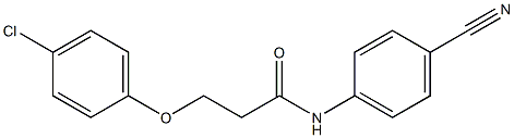 3-(4-chlorophenoxy)-N-(4-cyanophenyl)propanamide 구조식 이미지