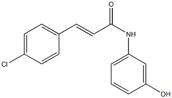 3-(4-chlorophenyl)-N-(3-hydroxyphenyl)prop-2-enamide 구조식 이미지