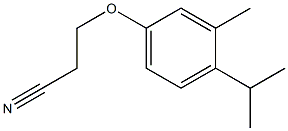 3-(4-isopropyl-3-methylphenoxy)propanenitrile 구조식 이미지