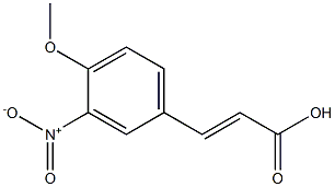 3-(4-methoxy-3-nitrophenyl)prop-2-enoic acid Structure