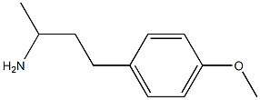3-(4-methoxyphenyl)-1-methylpropylamine Structure