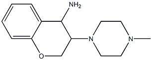 3-(4-methylpiperazin-1-yl)-3,4-dihydro-2H-1-benzopyran-4-amine 구조식 이미지