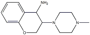 3-(4-methylpiperazin-1-yl)-3,4-dihydro-2H-1-benzopyran-4-amine Structure