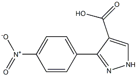 3-(4-nitrophenyl)-1H-pyrazole-4-carboxylic acid 구조식 이미지