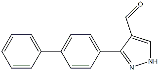 3-(4-phenylphenyl)-1H-pyrazole-4-carbaldehyde 구조식 이미지
