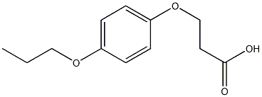 3-(4-propoxyphenoxy)propanoic acid 구조식 이미지