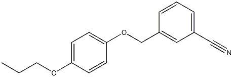 3-(4-propoxyphenoxymethyl)benzonitrile 구조식 이미지