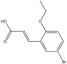 3-(5-bromo-2-ethoxyphenyl)prop-2-enoic acid 구조식 이미지