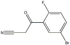 3-(5-bromo-2-fluorophenyl)-3-oxopropanenitrile Structure