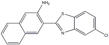 3-(5-chloro-1,3-benzothiazol-2-yl)naphthalen-2-amine Structure