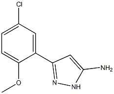 3-(5-chloro-2-methoxyphenyl)-1H-pyrazol-5-amine Structure