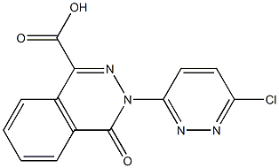 3-(6-chloropyridazin-3-yl)-4-oxo-3,4-dihydrophthalazine-1-carboxylic acid 구조식 이미지