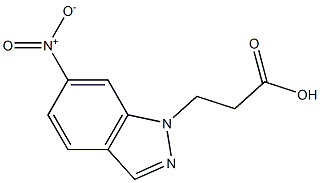 3-(6-nitro-1H-indazol-1-yl)propanoic acid 구조식 이미지