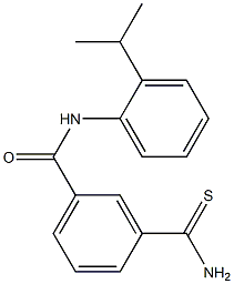 3-(aminocarbonothioyl)-N-(2-isopropylphenyl)benzamide 구조식 이미지