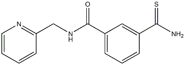 3-(aminocarbonothioyl)-N-(pyridin-2-ylmethyl)benzamide 구조식 이미지