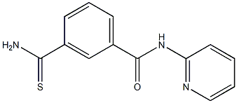 3-(aminocarbonothioyl)-N-pyridin-2-ylbenzamide Structure