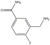 3-(aminomethyl)-4-fluorobenzamide 구조식 이미지