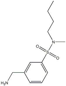 3-(aminomethyl)-N-butyl-N-methylbenzene-1-sulfonamide 구조식 이미지