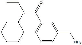 3-(aminomethyl)-N-cyclohexyl-N-ethylbenzamide 구조식 이미지