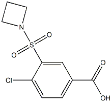 3-(azetidin-1-ylsulfonyl)-4-chlorobenzoic acid 구조식 이미지