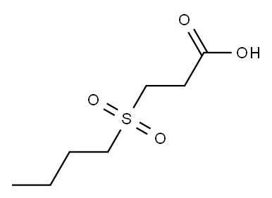 3-(butylsulfonyl)propanoic acid 구조식 이미지
