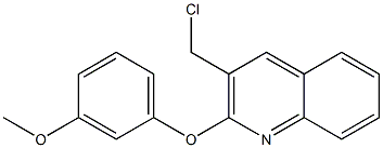 3-(chloromethyl)-2-(3-methoxyphenoxy)quinoline Structure