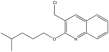 3-(chloromethyl)-2-[(4-methylpentyl)oxy]quinoline Structure