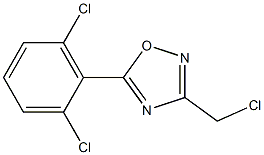 3-(chloromethyl)-5-(2,6-dichlorophenyl)-1,2,4-oxadiazole Structure