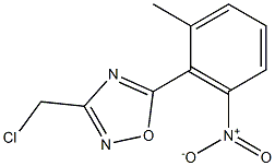 3-(chloromethyl)-5-(2-methyl-6-nitrophenyl)-1,2,4-oxadiazole Structure