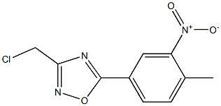 3-(chloromethyl)-5-(4-methyl-3-nitrophenyl)-1,2,4-oxadiazole Structure